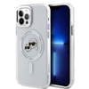 Picture of Karl Lagerfeld - Karl Lagerfeld IML K&CH Heads Metal Frame MagSafe Case for iPhone 12/12 Pro Transparent