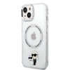 Picture of Karl Lagerfeld - Karl Lagerfeld IML Karl and Choupette MagSafe Case for iPhone 13 Transparent