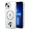Picture of Karl Lagerfeld - Karl Lagerfeld IML Karl and Choupette MagSafe Case for iPhone 15 Transparent