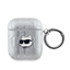 Attēls no Karl Lagerfeld - Karl Lagerfeld PU Embossed Choupette Head Case for AirPods 1/2 Silver