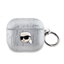 Picture of Karl Lagerfeld - Karl Lagerfeld PU Embossed Karl Head Case for AirPods 3 Silver