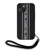 Picture of Karl Lagerfeld - Karl Lagerfeld PU Saffiano Athleisure Stripe and Strap Case for iPhone 15 Pink