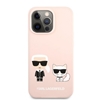 Picture of Karl Lagerfeld Apple iPhone 13 Pro Choupette Liquid Silicone Case Pink