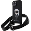 Picture of Karl Lagerfeld Crossbody Silicone Ikonik Back Case for Apple iPhone 15