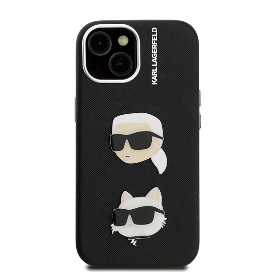 Picture of Karl Lagerfeld Grained PU K&CH Heads Case for Apple iPhone 15