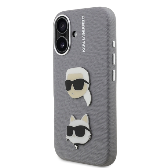 Picture of Karl Lagerfeld Grained PU K&CH Heads Case for Apple iPhone 16