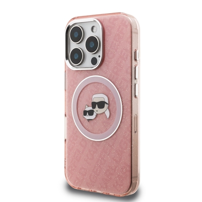 Attēls no Karl Lagerfeld IML K&CH Heads Repeated Logo MagSafe Case for Apple iPhone 16 Pro Max