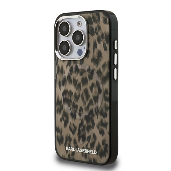 Изображение Karl Lagerfeld IML Leopard MagSafe Case for Apple iPhone 15 Pro Max