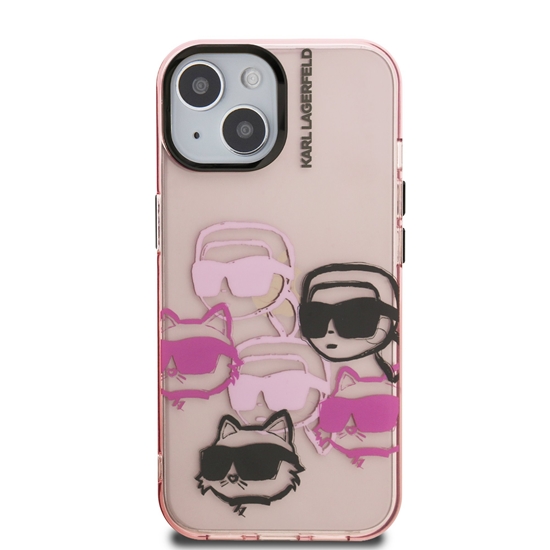 Изображение Karl Lagerfeld IML Multi K&CH Heads Case for Apple iPhone 15