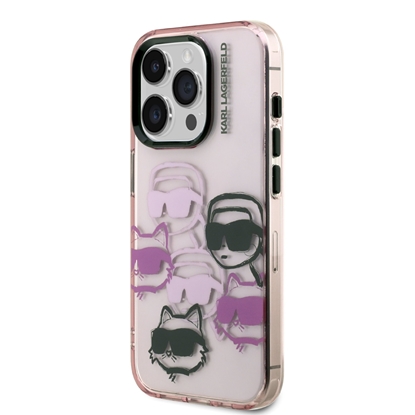 Attēls no Karl Lagerfeld IML Multi K&CH Heads Case for Apple iPhone 15 Pro