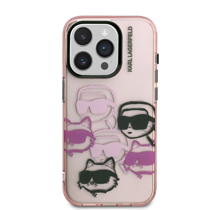 Attēls no Karl Lagerfeld IML Multi K&CH Heads Case for Apple iPhone 15 Pro Max