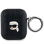 Attēls no Karl Lagerfeld PU Embossed Karl Head Case for AirPods 1/2 / Black