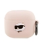 Picture of Karl Lagerfeld Apple AirPods 3 cover Silicone Choupette Head 3D case Pink