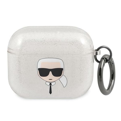 Изображение Karl Lagerfeld case for AirPods 3 KLA3UKHGS silver