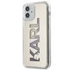 Picture of Karl Lagerfeld iPhone 12 mini 5.4'' Liquid Glitter Multi Mirror Cover Silver