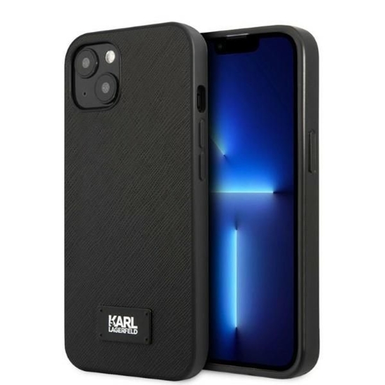 Изображение Karl Lagerfeld Saffiano Plaque Case for iPhone 13 