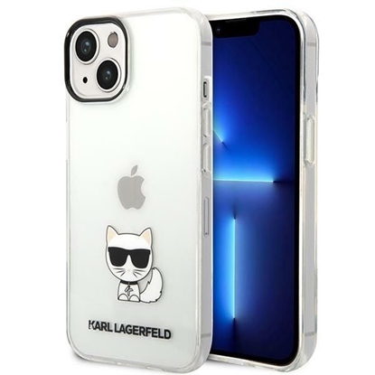 Attēls no Karl Lagerfeld Choupette Logo Case for iPhone 14 Plus / Transparent