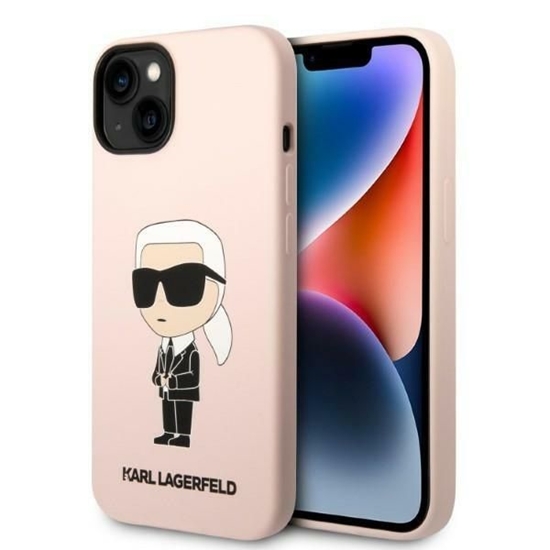 Изображение Karl Lagerfeld Liquid Silicone Ikonik NFT Case for iPhone 14 Plus / Pink