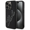 Picture of Karl Lagerfeld KLHCP15X3DRKSDLK iPhone 15 Pro Max 6.7" black/black hardcase 3D Rubber Signature