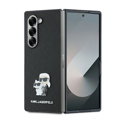 Изображение Karl Lagerfeld PU Saffiano Karl and Choupette Case for Samsung Galaxy Z Fold 6 / black