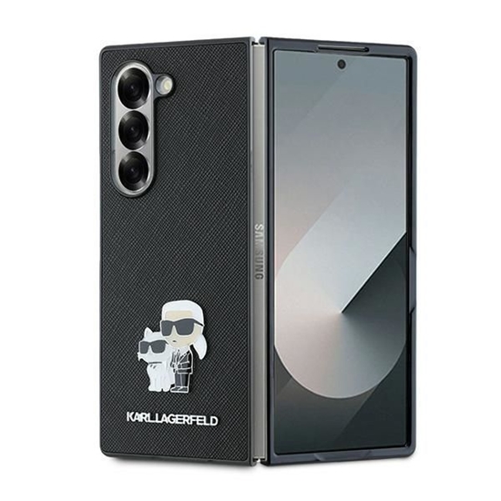 Picture of Karl Lagerfeld PU Saffiano Karl and Choupette Case for Samsung Galaxy Z Fold 6 / black