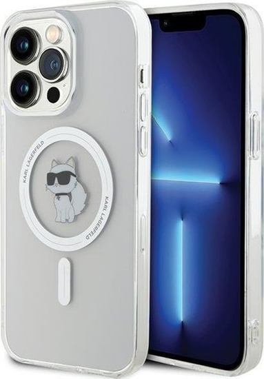 Picture of Karl Lagerfeld Karl Lagerfeld KLHMP15XHFCCNOT iPhone 15 Pro Max 6.7" transparent hardcase IML Choupette MagSafe