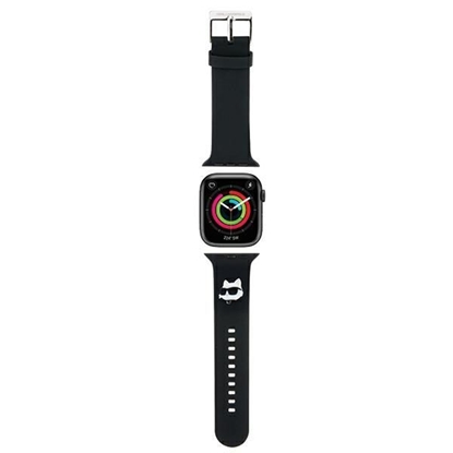 Изображение Karl Lagerfeld Karl Lagerfeld 3D Rubber Choupette Head NFT - Pasek do Apple Watch 42/44/45/49 mm (czarny)