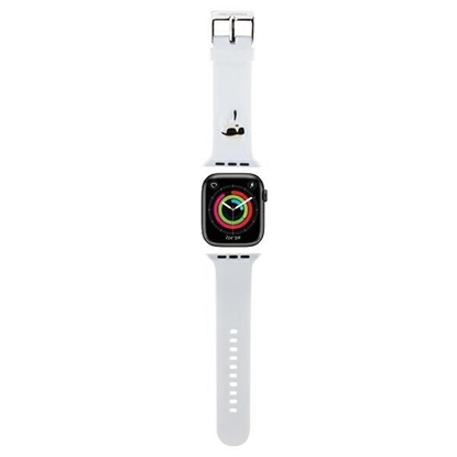 Изображение Karl Lagerfeld 3D Rubber Karl Head NFT Pasek do Apple Watch 38/40/41 mm (white)