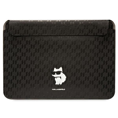 Attēls no Etui Karl Lagerfeld NFT Saffiano Monogram Ikonik Choupette Sleeve - Etui na notebook 14" (czarny)