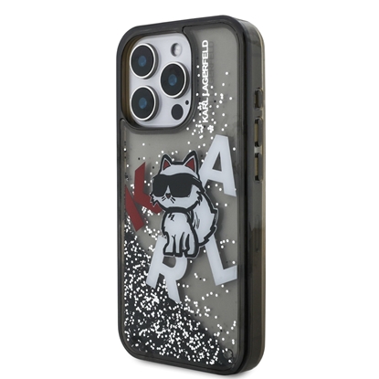 Изображение Karl Lagerfeld Liquid Glitter Scattered Choupette Case for AppleiPhone 16 Pro Max