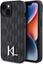 Attēls no Karl Lagerfeld WYP Oryginalne Etui APPLE IPHONE 15 Karl Lagerfeld Hardcase Leather Monogram Hot Stamp Metal Logo (KLHCP15SPKLPKLK) czarne