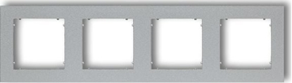 Attēls no Karlik MINI Ramka poczwórna srebrny metalik (7MR-4)