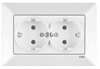 Picture of Karre dubultā elektrības kontaktligzda [rozete] ar zemējumu