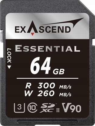 Picture of Karta ExAscend Essential SDXC 64 GB Class 10 UHS-II/U3 V90 (EX64GSDU2-S)