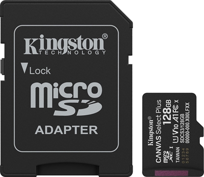 Изображение Karta Kingston Canvas Select Plus MicroSDXC 128 GB UHS-I/U1 A1 V10 (SDCS3/128GB)