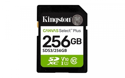 Attēls no Karta Kingston Canvas Select Plus SDXC 256 GB Class 10 UHS-I/U1 V10 (SDS3/256GB)