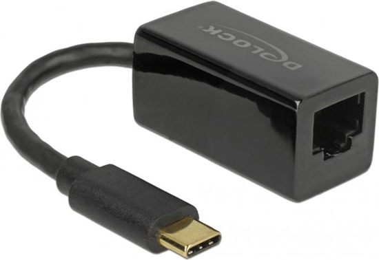 Изображение Delock USB Type-C™ Network Adapter Gigabit LAN 1 x RJ45 compact black