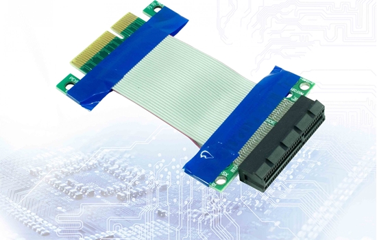 Изображение Karta sieciowa Inter-Tech Inter-Tech Riser Card Exender 5 cm PCIe x4 flexibel
