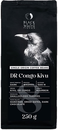 Picture of Kawa ziarnista Black Crow White Pigeon DR Konga Kivu 250 g