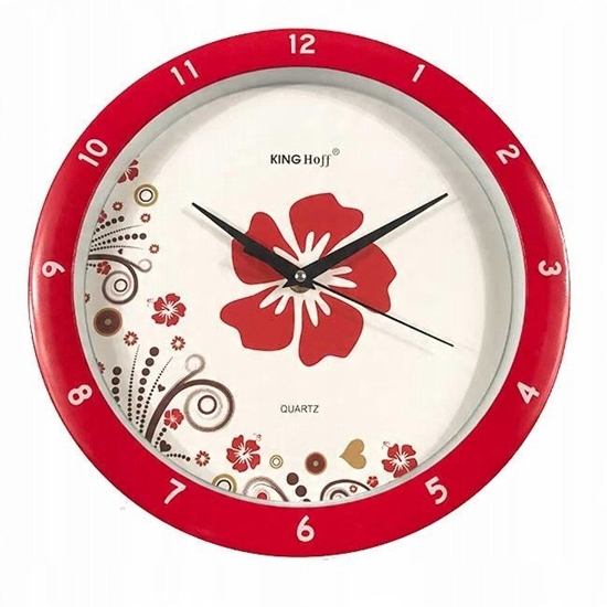 Picture of Kinghoff Wanduhr mit Blumenmuster