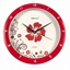 Picture of Kinghoff Wanduhr mit Blumenmuster