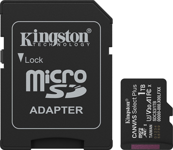 Изображение Kingston Technology Canvas Select Plus Gen3 1 TB MicroSDXC UHS-I Klasa 10