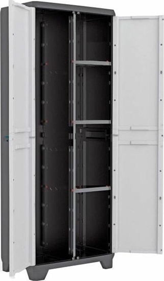 Изображение KIS Rega 9726000 0616 02 Czarny/Szary ywica Plastikowy 68 x 39 x 173 cm (S7107895)