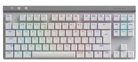 Picture of Klaviatūra Logitech G515 Lightspeed TKL Wireless White