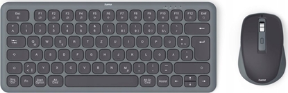 Изображение Klawiatura + mysz Hama Zestaw klawiatura i mysz WKM-500 Czarno-szara