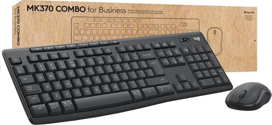 Picture of Logitech Wireless Keyboard+Mouse MK370 black f. Business