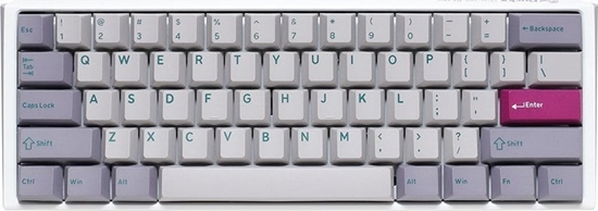Picture of Klawiatura Ducky Ducky One 3 Mist Grey Mini Gaming Tastatur, RGB LED - MX-Blue