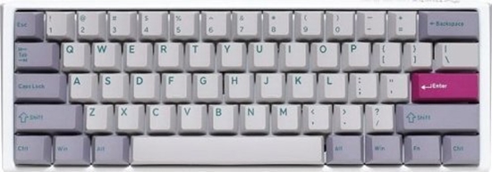 Изображение Klawiatura Ducky Ducky One 3 Mist Grey Mini Gaming Tastatur, RGB LED - MX-Ergo-Clear (US)