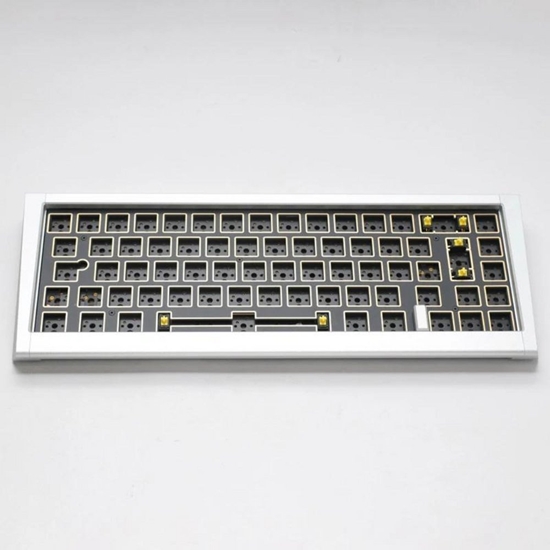 Picture of Klawiatura Ducky Ducky Outlaw 65 Gaming Keyboard, Barebone - Silver (ANSI)