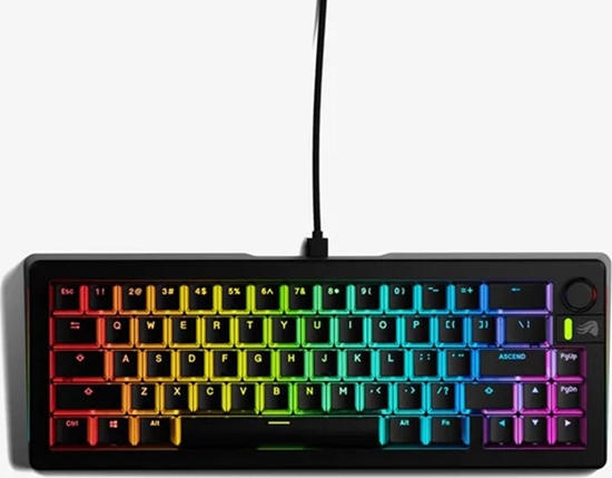 Изображение Klawiatura Glorious Glorious GMMK 3 65 % Custom Gaming-Tastatur - Pre-Built, ANSI (US), Fox Switches, schwarz